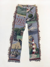 Load image into Gallery viewer, Upcycled Fringe Blanket Pant
